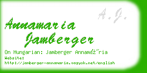 annamaria jamberger business card